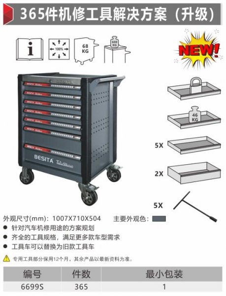 百思泰365件机修工具